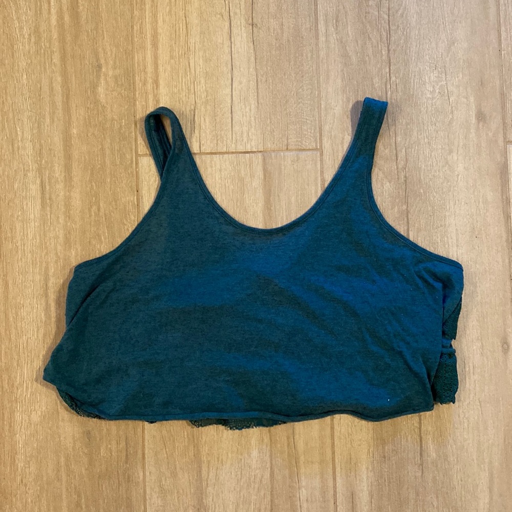 Free People Ruffle-Back Crop Top